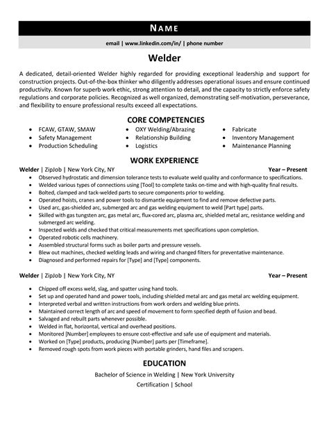 sheet metal worker job welding|welder duties and responsibilities resume.